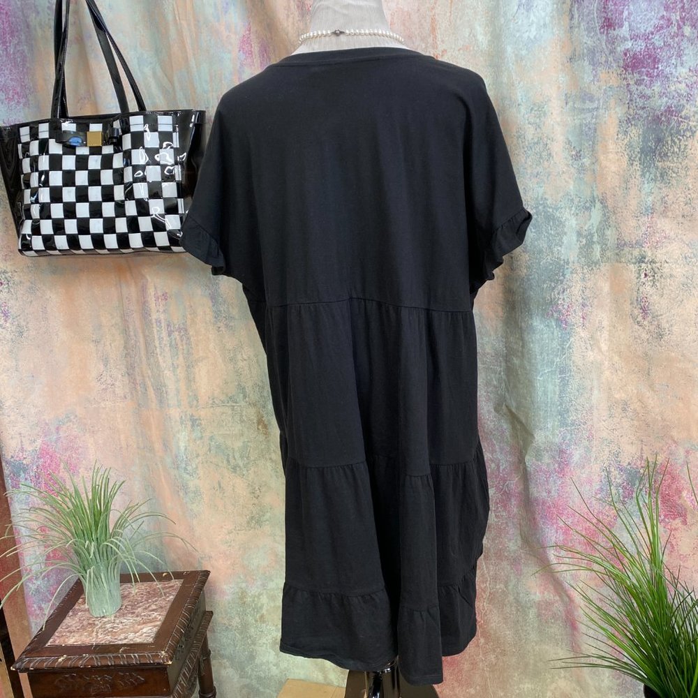 📌Time and Tru Tiered Smock Cotton Casual Dress - Picture 8 of 13